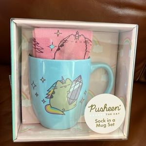 Pusheen the cat unicorn mug and socks set